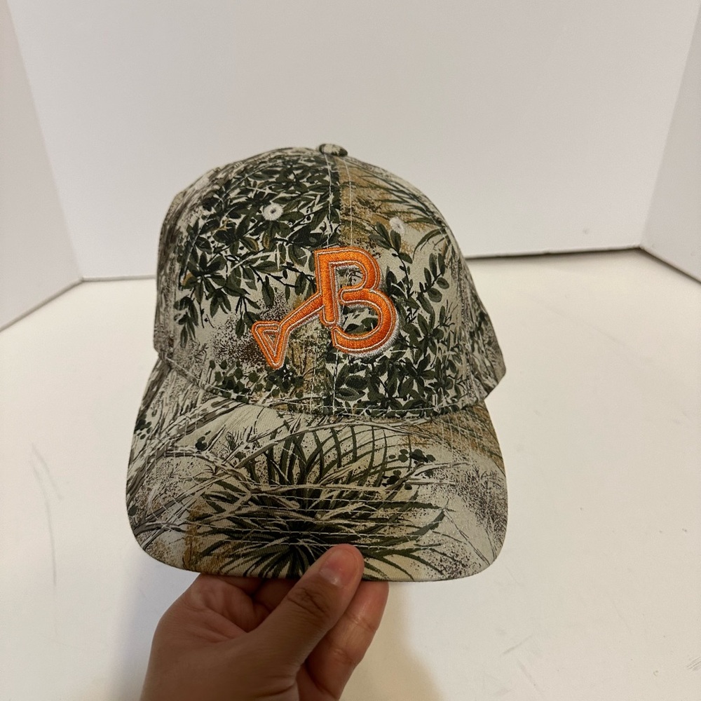 Game Guard Camo Baseball Cap with Orange Logo